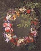 Jensen Johan Garland of flowers oil painting reproduction